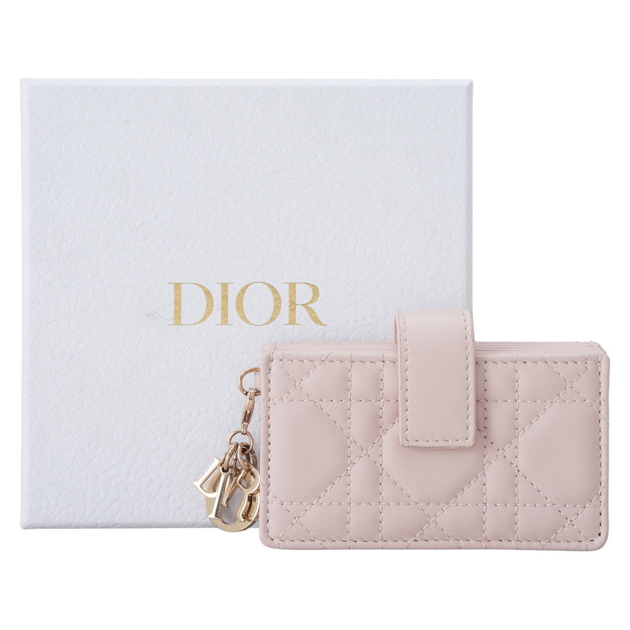 CHRISTIAN DIOR(USED)디올 램스킨 아코디언 카드지갑